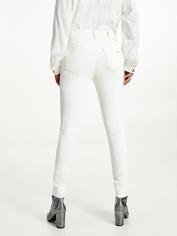 Tommy Hilfiger Como Mid Rise Skinny Jeans Dame Blå | FZATLM-267