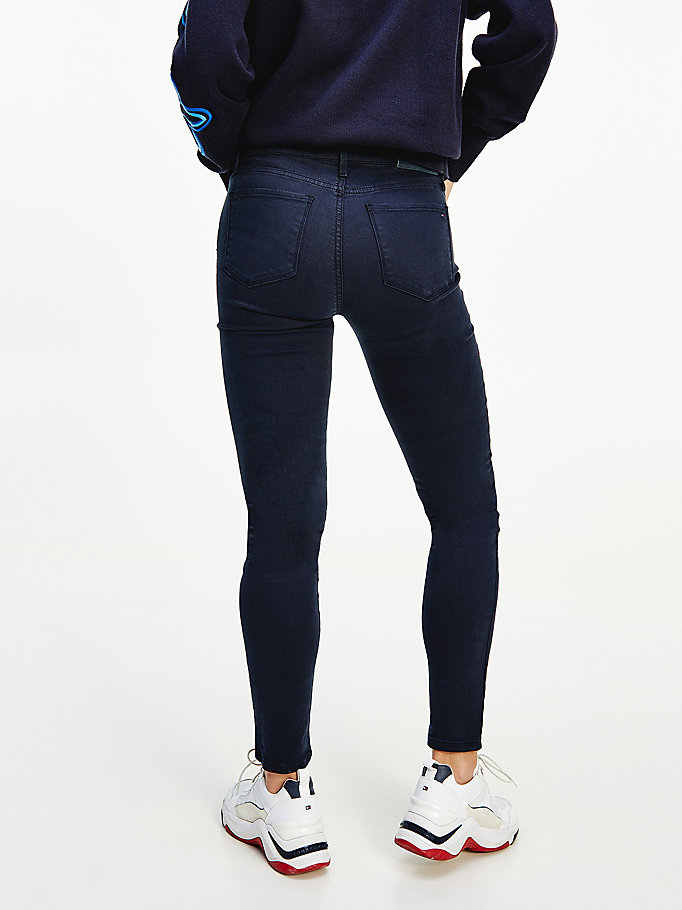 Tommy Hilfiger Como Mid Rise Skinny Jeans Dame Blå | VNPFRO-976