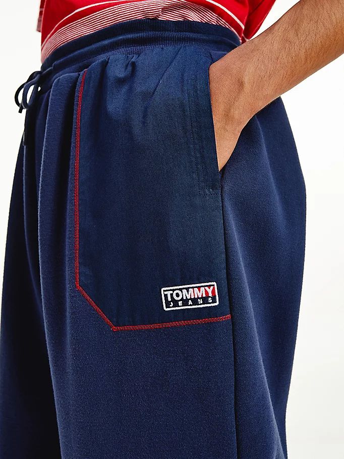 Tommy Hilfiger Contrast Stitch Pocket Bukser Herre Blå | DZOEXC-902