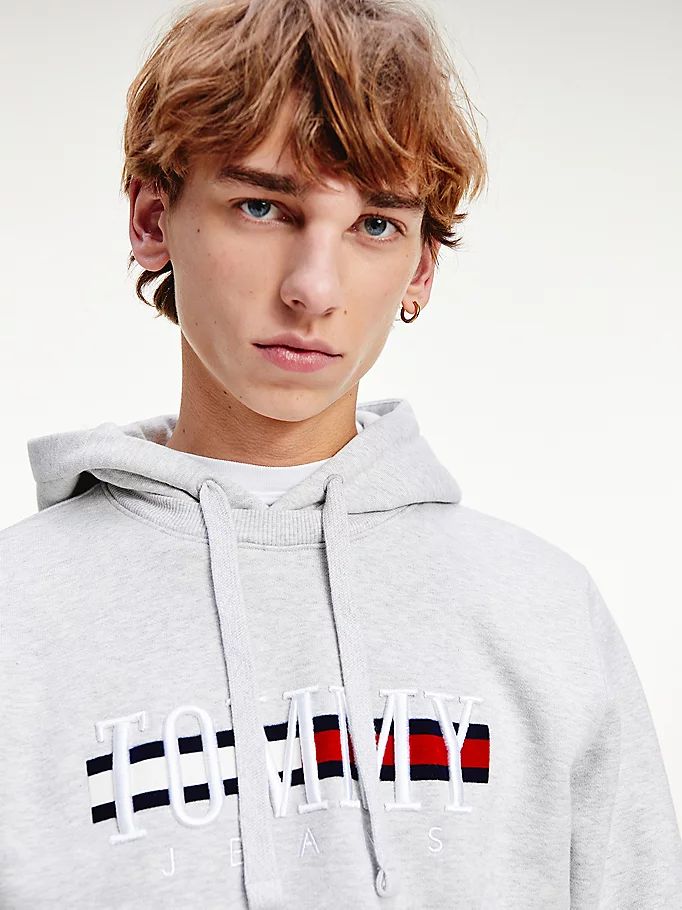 Tommy Hilfiger Crew Neck Textured Hettegensere Herre Grå | EWHPJR-613