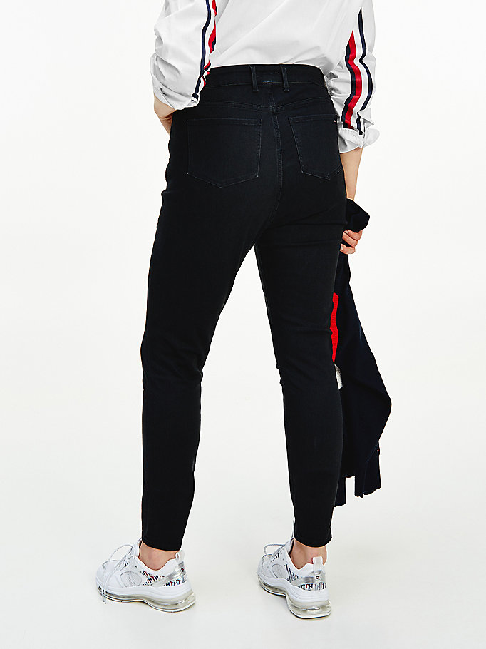 Tommy Hilfiger Curve Harlem High Rise Ultra Skinny Jeans Dame Svarte | YZODBS-501