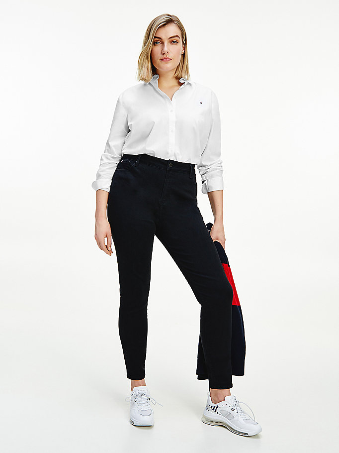 Tommy Hilfiger Curve Harlem High Rise Ultra Skinny Jeans Dame Svarte | YZODBS-501