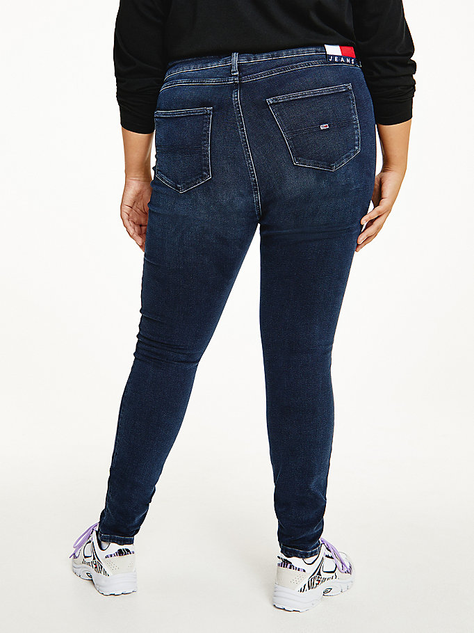 Tommy Hilfiger Curve Melany Skinny Jeans Dame Blå | BXMEVP-980