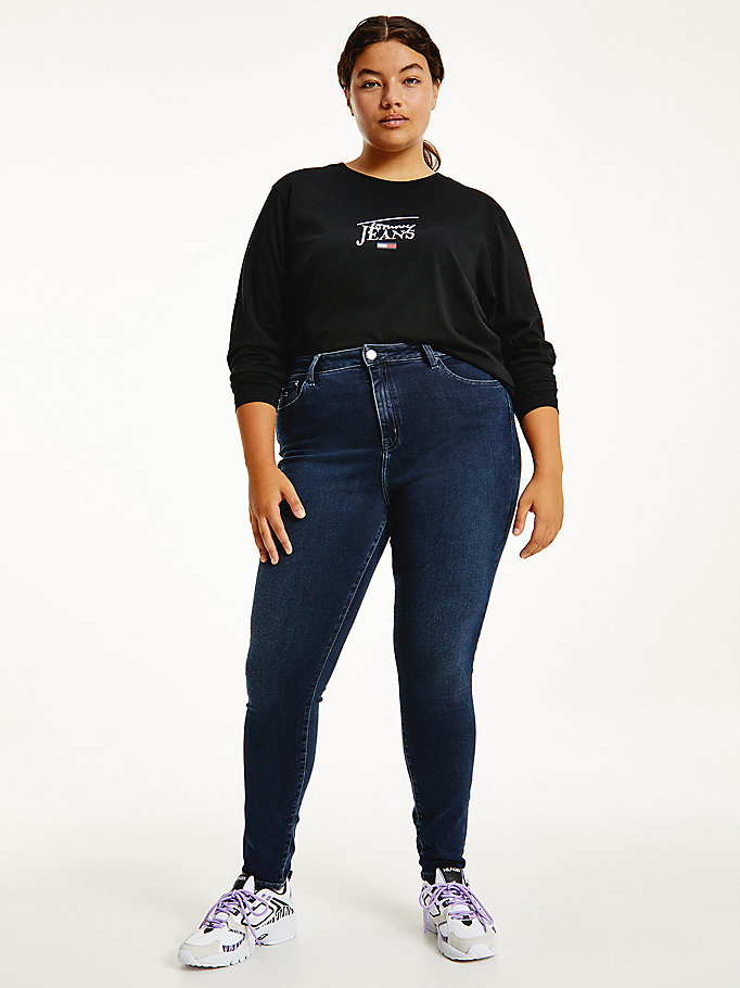 Tommy Hilfiger Curve Melany Skinny Jeans Dame Blå | BXMEVP-980