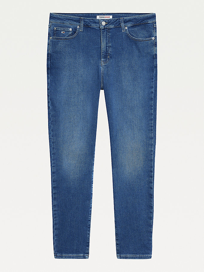 Tommy Hilfiger Curve Melany Ultra High Rise Super Skinny Jeans Dame Blå | GTRCOD-705