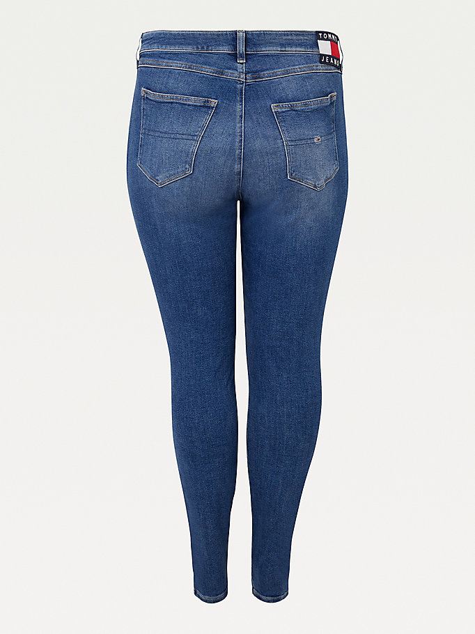 Tommy Hilfiger Curve Melany Ultra High Rise Super Skinny Jeans Dame Blå | GTRCOD-705