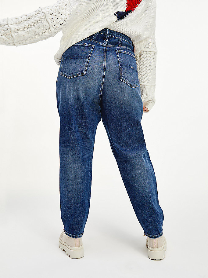 Tommy Hilfiger Curve Mom Ultra High Rise Jeans Dame Blå | CRWEBQ-576