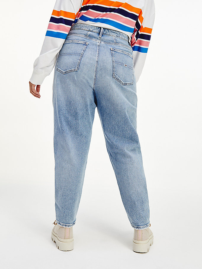 Tommy Hilfiger Curve Mom Ultra High Rise Jeans Dame Blå | ONDWZL-358