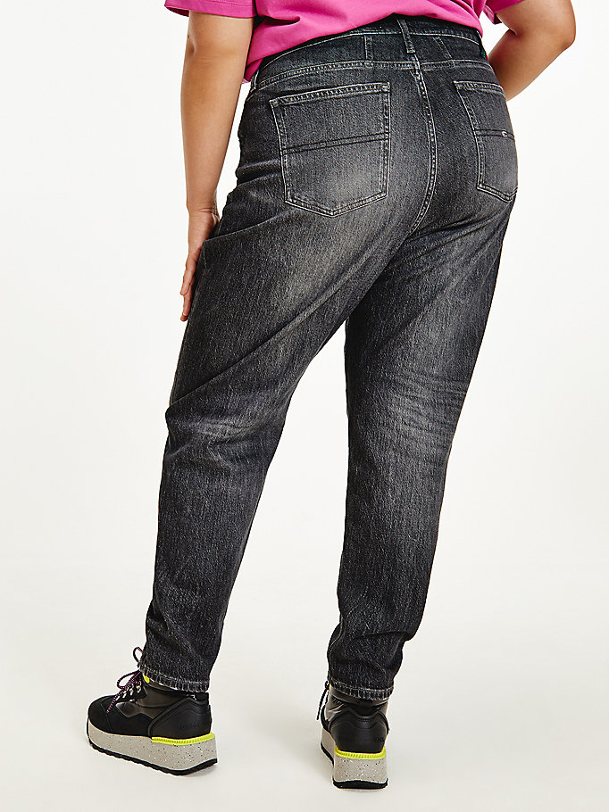 Tommy Hilfiger Curve Mom Ultra High Rise Jeans Dame Blå | VMQPBZ-297