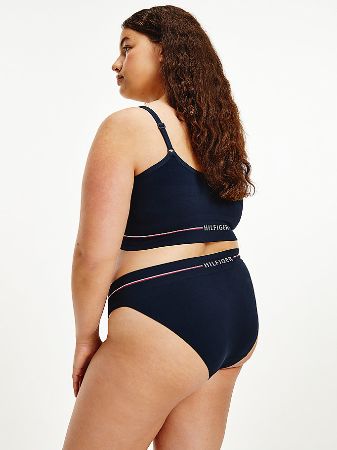 Tommy Hilfiger Curve Non-Wired Seamless Dameundertøy Dame Blå | IMEQHN-528