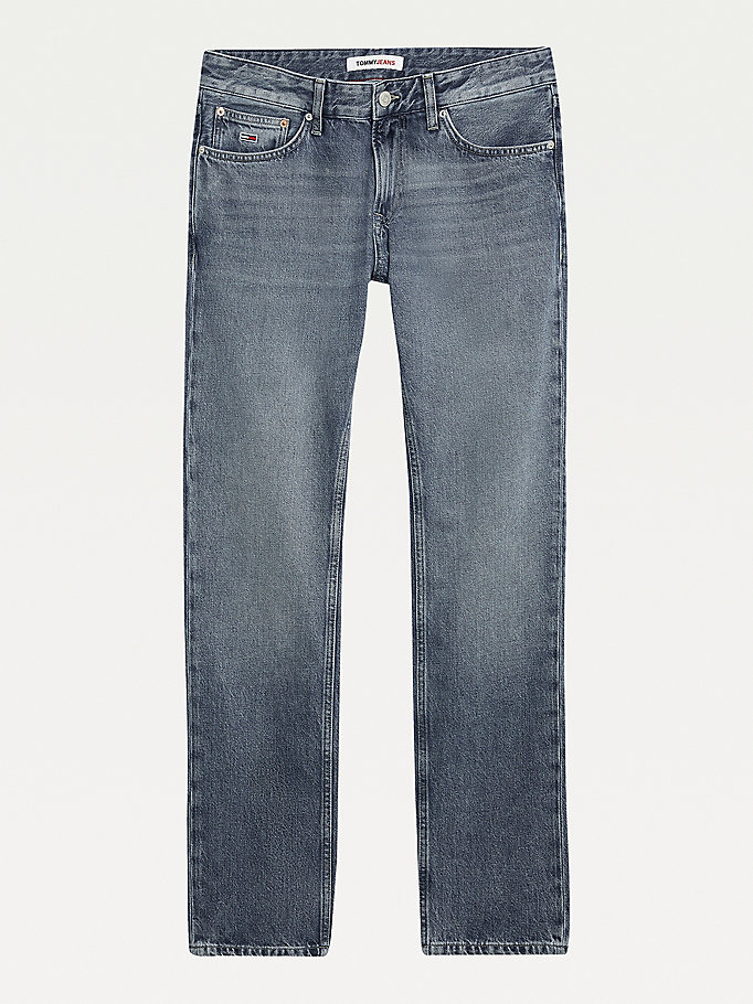 Tommy Hilfiger Dad Jeans Herre Blå | XVZMOJ-310