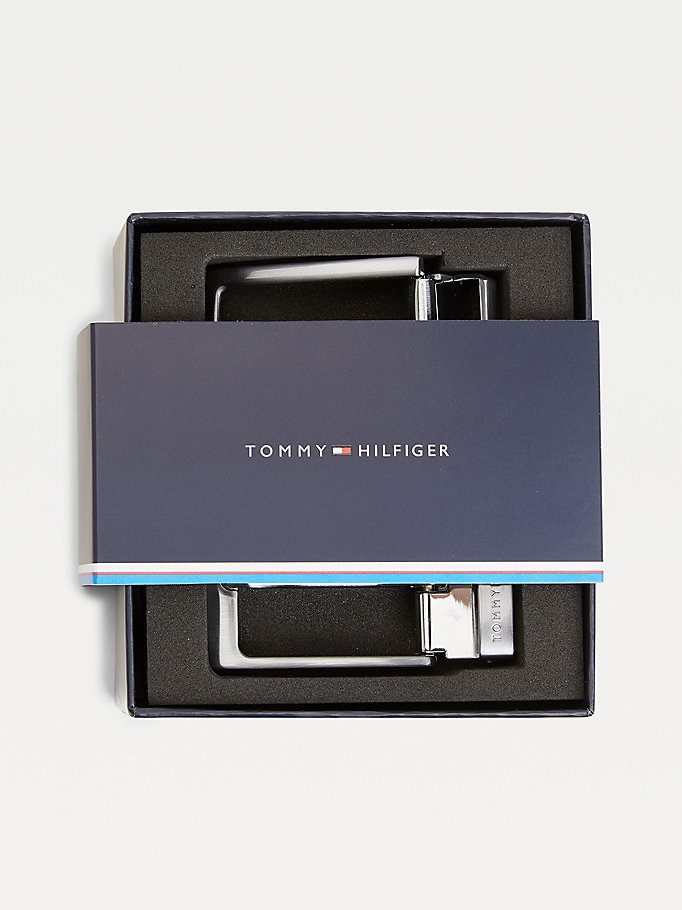 Tommy Hilfiger Double Spenne Gift Box Belte Herre Svarte | MXGSWF-382