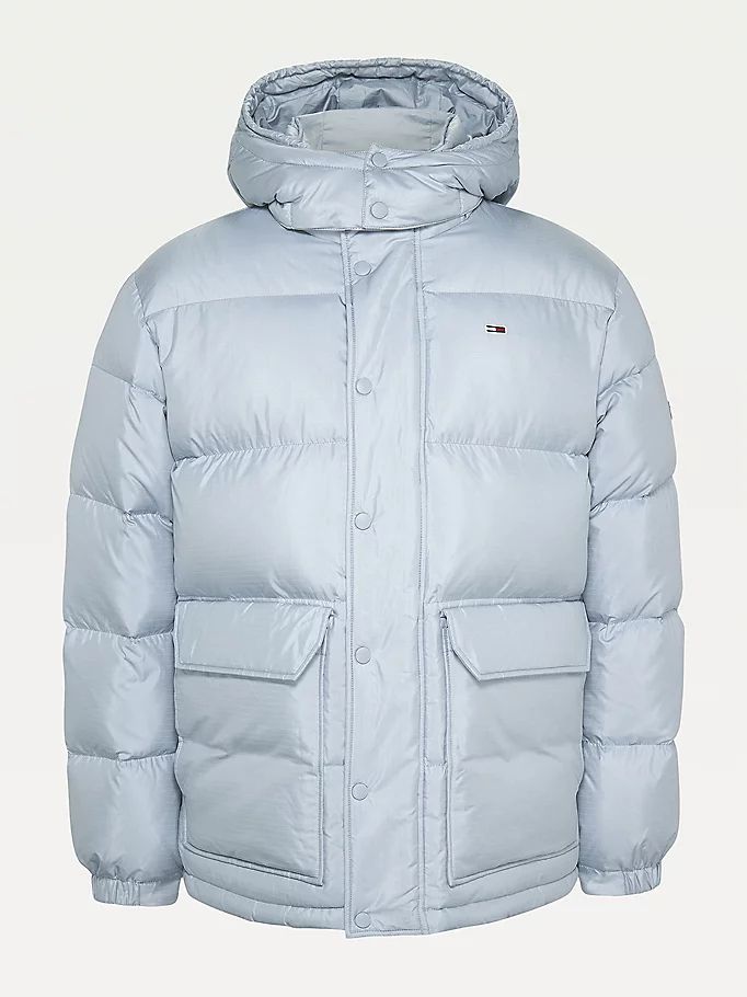 Tommy Hilfiger Down Puffer Jakke Herre Blå | NRPXZO-492