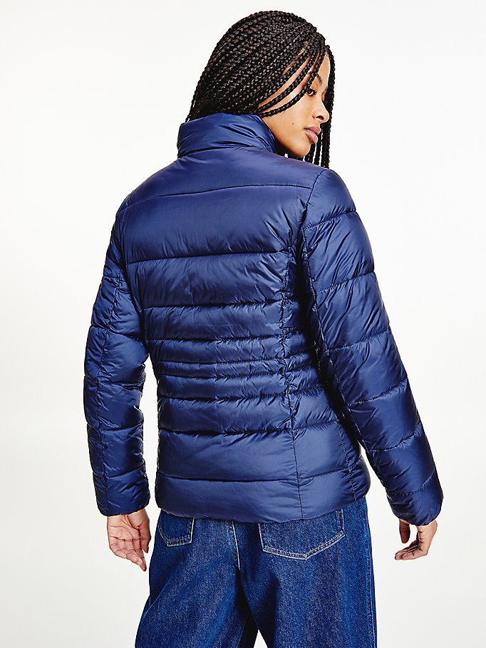 Tommy Hilfiger Down Quilted Jakke Dame Blå | WPBNJY-325