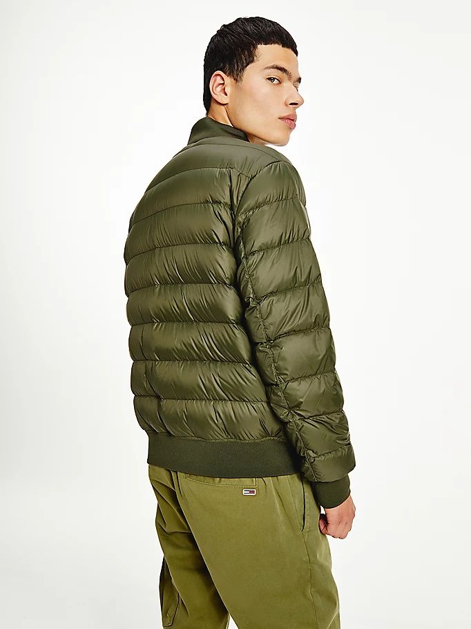 Tommy Hilfiger Down Recycled Quilted Bomber Jakke Herre Grønn | YIWMAX-249