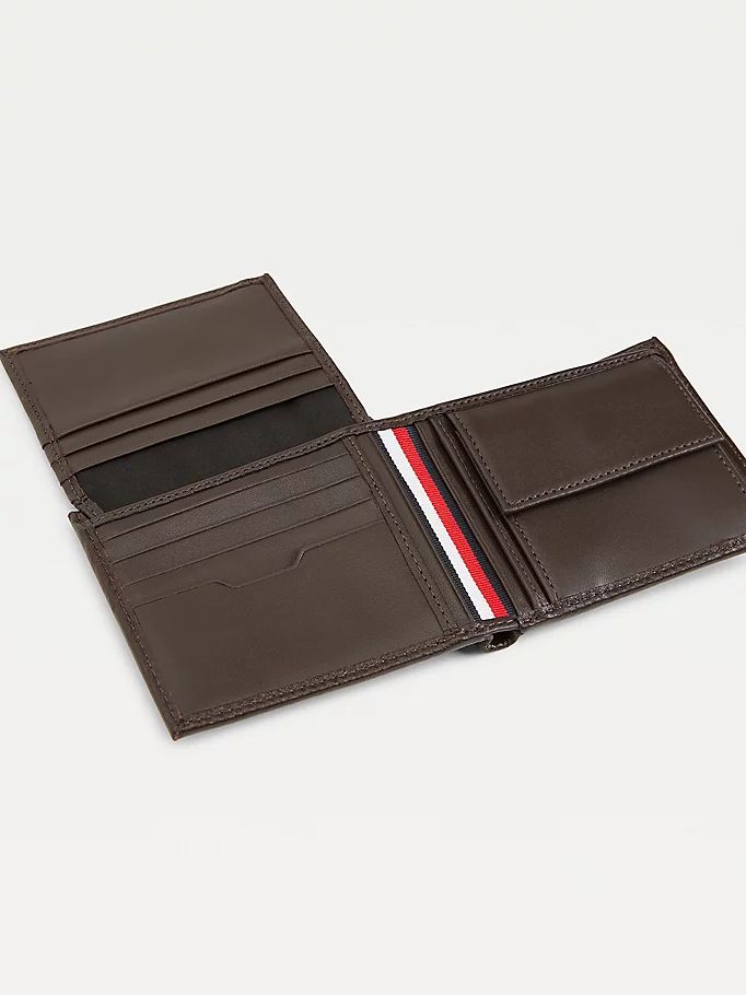 Tommy Hilfiger Downtown Lær Bifold Lommebok Herre Brune | CTXWMK-695