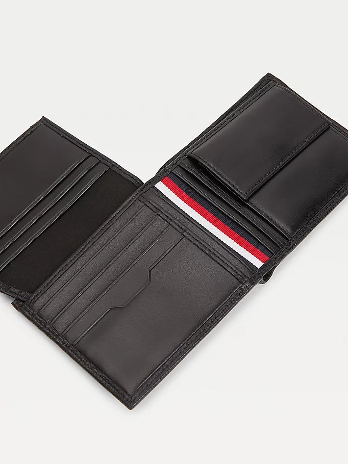 Tommy Hilfiger Downtown Lær Bifold Lommebok Herre Svarte | WCUFMI-147