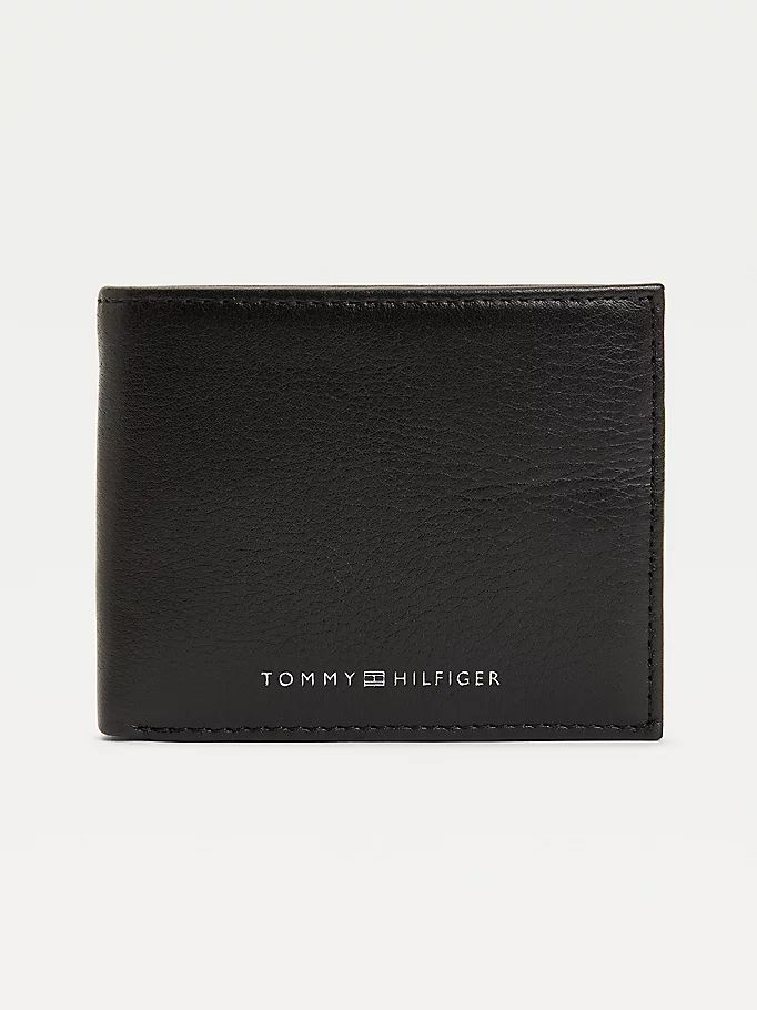 Tommy Hilfiger Downtown Small Lær Card Lommebok Herre Svarte | WMYXBZ-708