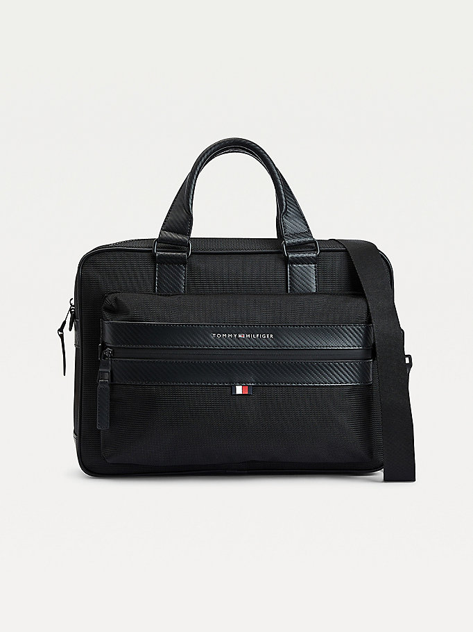 Tommy Hilfiger Elevated Laptop Veske Herre Svarte | TYAMHO-412