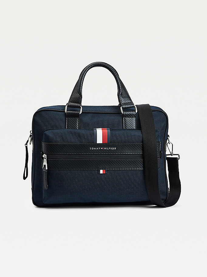 Tommy Hilfiger Elevated Nylon Laptop Veske Herre Blå | QREUTA-715