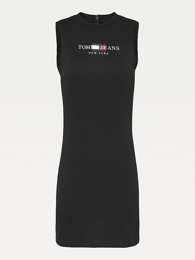 Tommy Hilfiger Ermeløse Bodycon Kjoler Dame Svarte | BXQOEZ-819