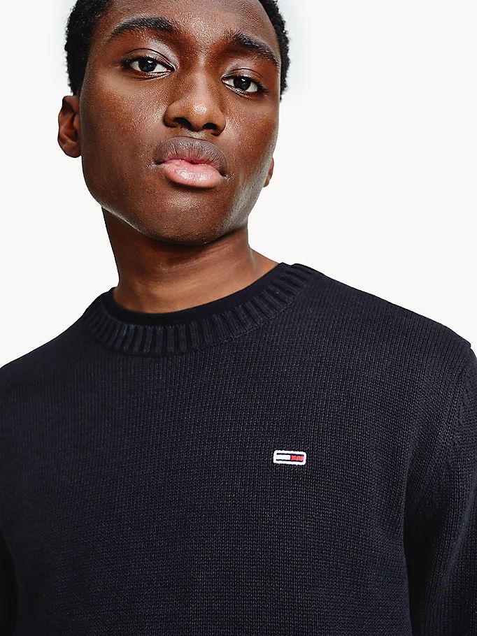 Tommy Hilfiger Essential Crew Neck Gensere Herre Svarte | SWVAHQ-572