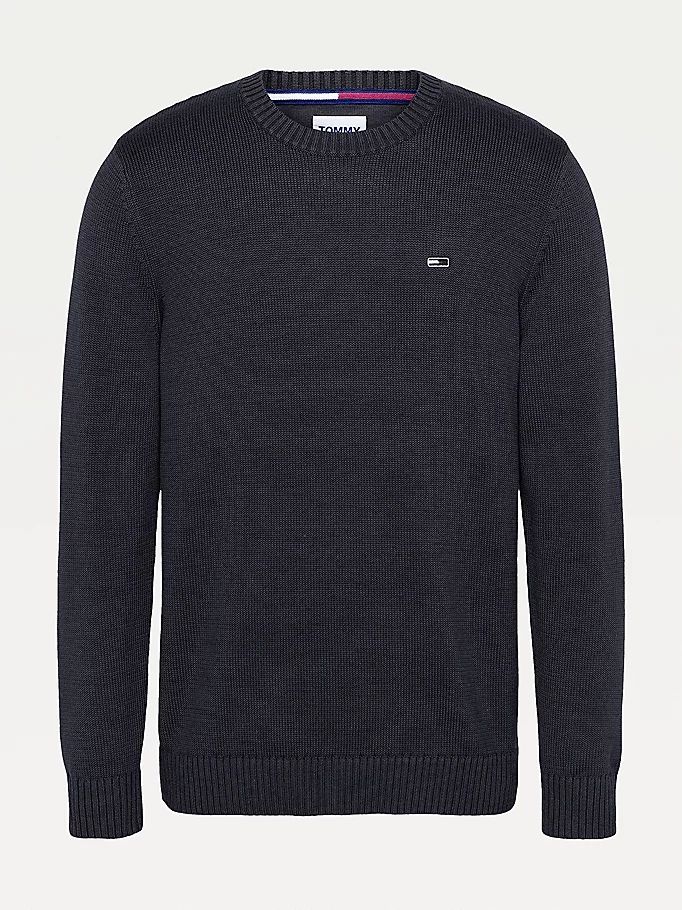 Tommy Hilfiger Essential Crew Neck Gensere Herre Svarte | SWVAHQ-572