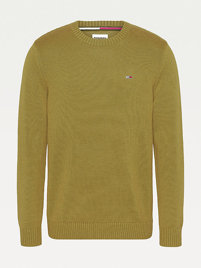 Tommy Hilfiger Essential Crew Neck Gensere Herre Grønn | TKSVOJ-476