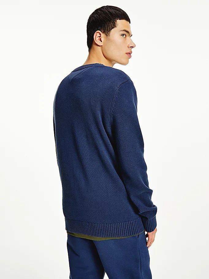 Tommy Hilfiger Essential Crew Neck Gensere Herre Blå | YUDJBO-378