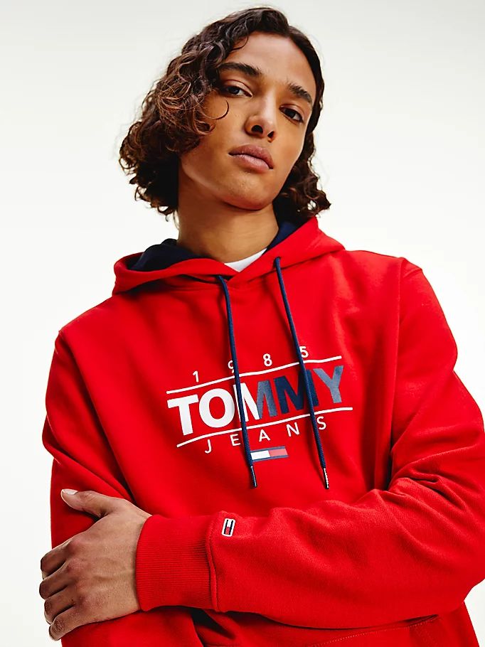 Tommy Hilfiger Essential Graphic Hettegensere Herre Rød | EGZLUY-645