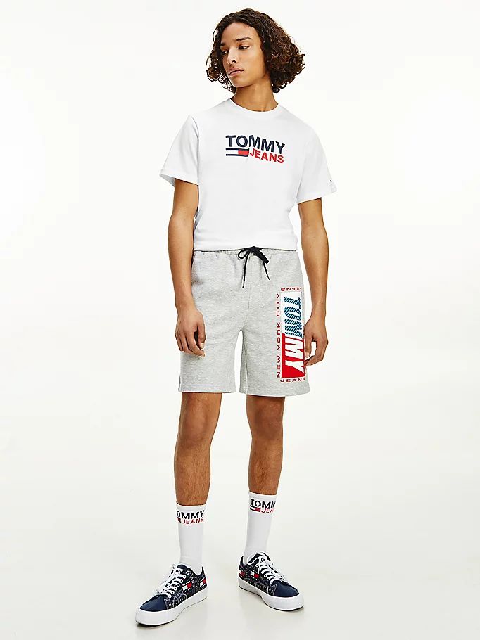 Tommy Hilfiger Essential Logo Drawstring Shorts Herre Grå | VDBTOA-490