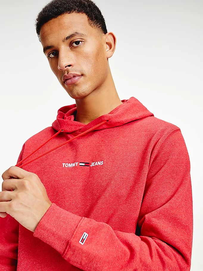 Tommy Hilfiger Essential Logo Hettegensere Herre Rød | KLAHRS-809