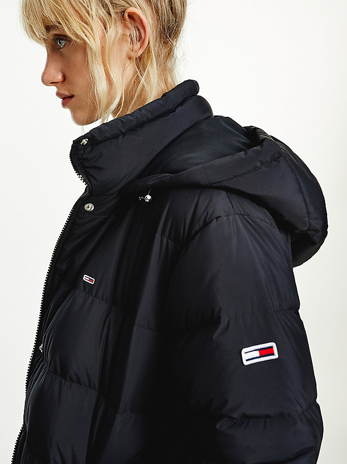 Tommy Hilfiger Essential Long Puffer Frakker Dame Svarte | UTCDMX-315