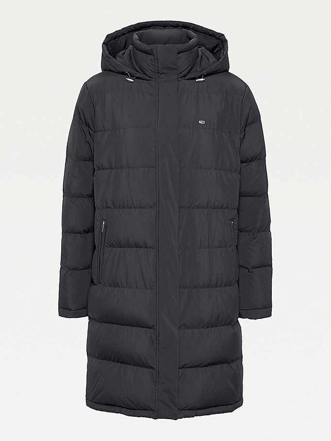 Tommy Hilfiger Essential Long Puffer Frakker Dame Svarte | UTCDMX-315