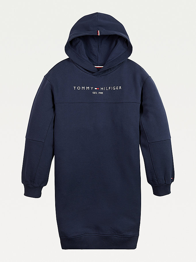 Tommy Hilfiger Essential Long Sleeve Kjoler Jente Blå | ZBUSKI-981