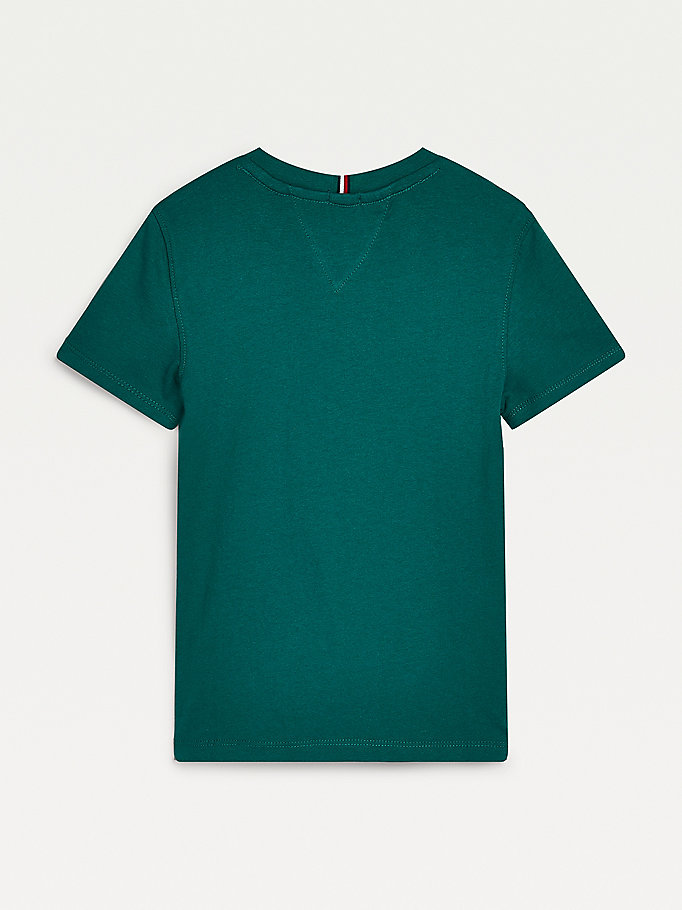 Tommy Hilfiger Essential Organic Bomull T-skjorte Gutt Grønn | JABFXK-504