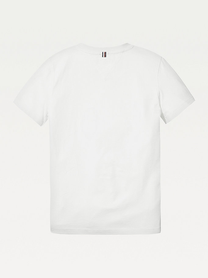 Tommy Hilfiger Essential Organic Bomull T-skjorte Gutt Hvite | JUXMWI-708