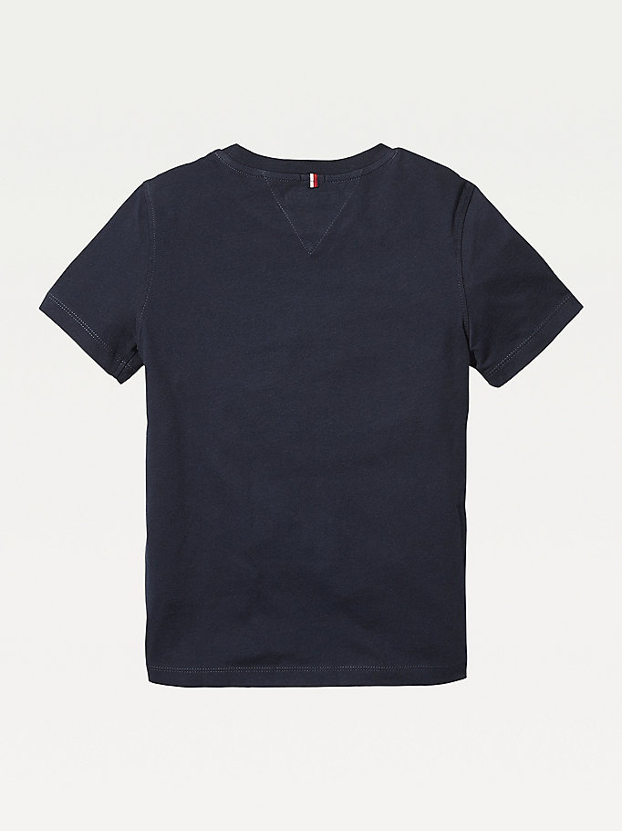 Tommy Hilfiger Essential Organic Bomull T-skjorte Gutt Blå | KSHRUI-261