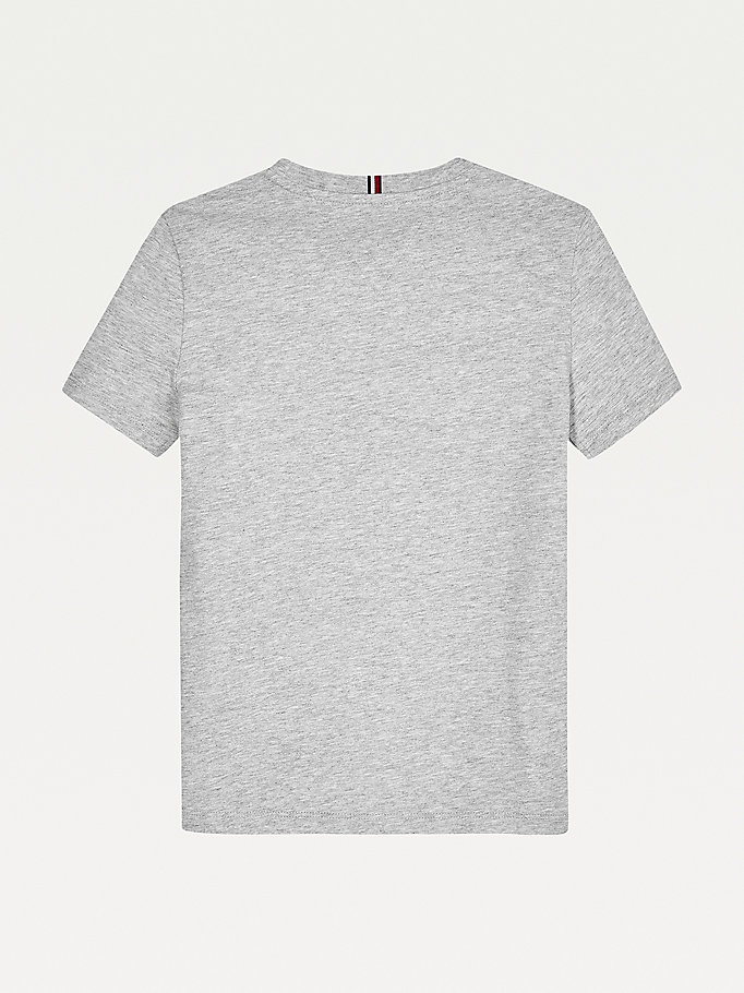 Tommy Hilfiger Essential Organic Bomull Logo T-skjorte Gutt Grå | MUSZAE-607