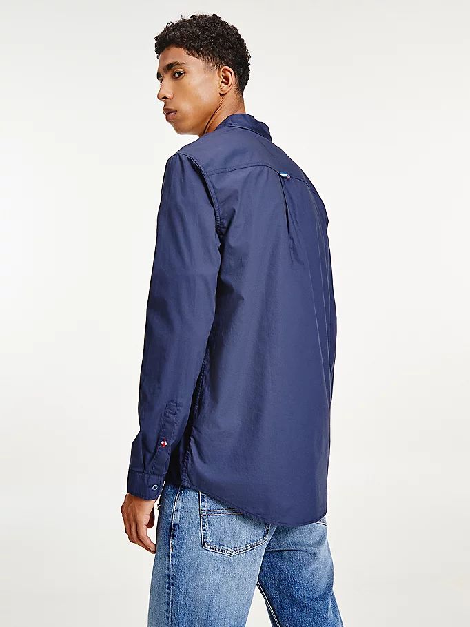 Tommy Hilfiger Essential Organic Bomull Poplin Skjorte Herre Blå | TQCFHK-654