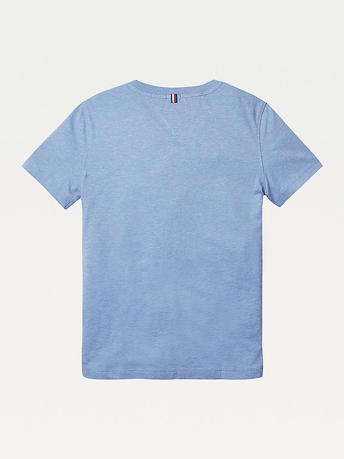 Tommy Hilfiger Essential Organic Bomull T-skjorte Gutt Blå | WAIBRV-023