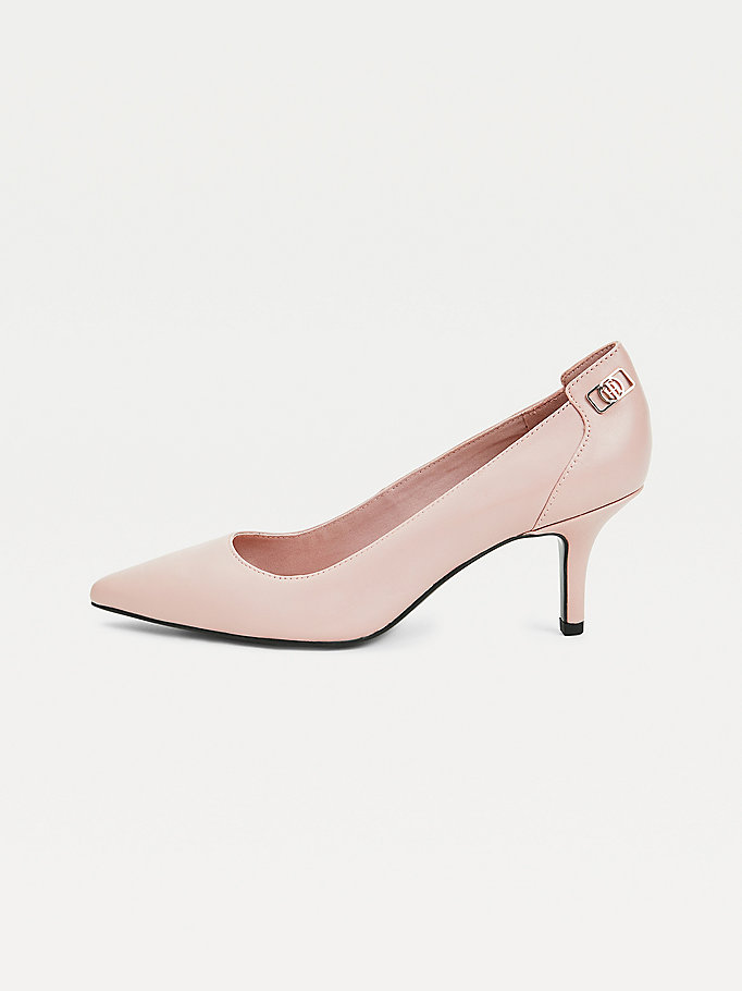 Tommy Hilfiger Essential Pointed Low Pumps Dame Rosa | EWSXOC-197