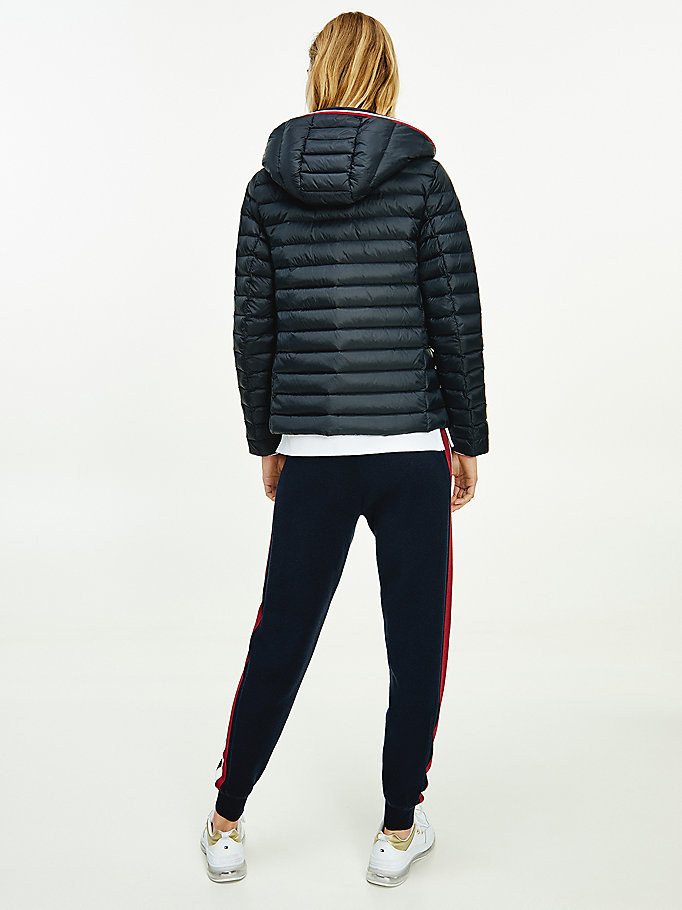 Tommy Hilfiger Essential Removable Hood Down Frakker Dame Svarte | YWINXP-452