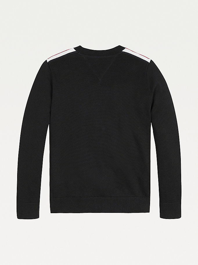 Tommy Hilfiger Essential Th Warm Jumper Gutt Svarte | BQGHKW-081