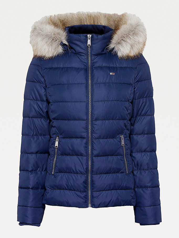 Tommy Hilfiger Essentialpadded Frakker Dame Blå | GNKADR-582