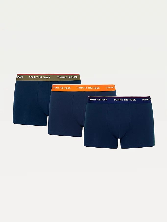 Tommy Hilfiger Exclusive 3-Pack Logo Undertøy Herre Blå | GSXCKD-823