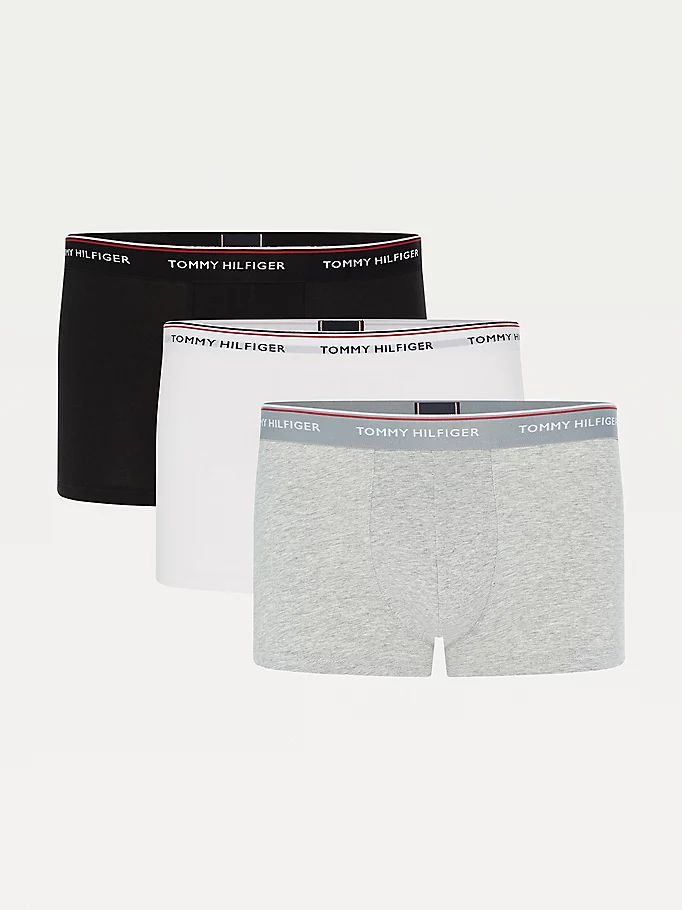 Tommy Hilfiger Exclusive 3-Pack Organic Bomull Trunks Undertøy Herre Grå | ATYFUS-103