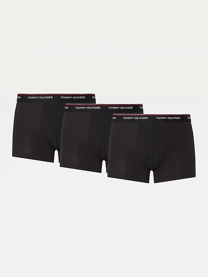 Tommy Hilfiger Exclusive 3-Pack Organic Bomull Trunks Undertøy Herre Svarte | JAIVMR-173