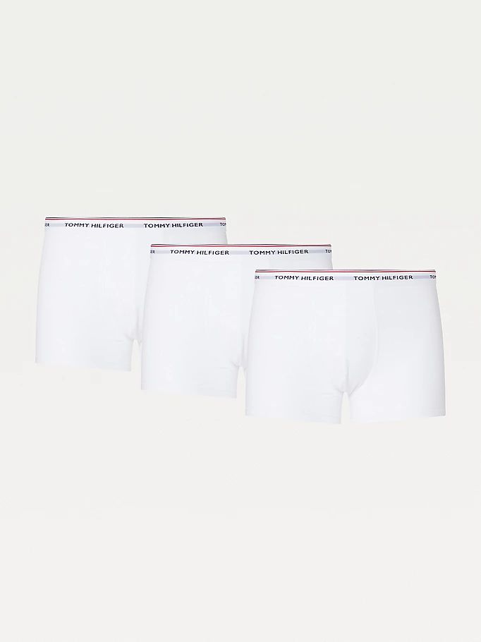 Tommy Hilfiger Exclusive 3-Pack Organic Bomull Trunks Undertøy Herre Hvite | NSGTLQ-047