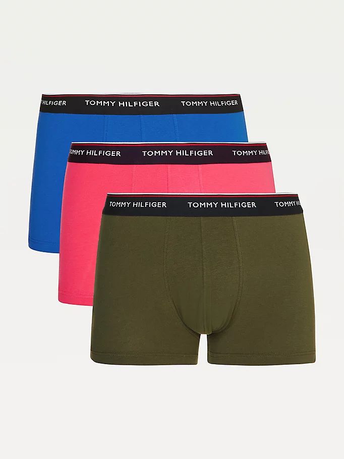 Tommy Hilfiger Exclusive 3-Pack Organic Bomull Trunks Undertøy Herre Lilla | YJMHNO-053